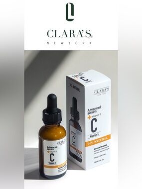 Clara’s New York Brightening Vitamin C Facial Serum + Vitamin E, 30 ml, NWT